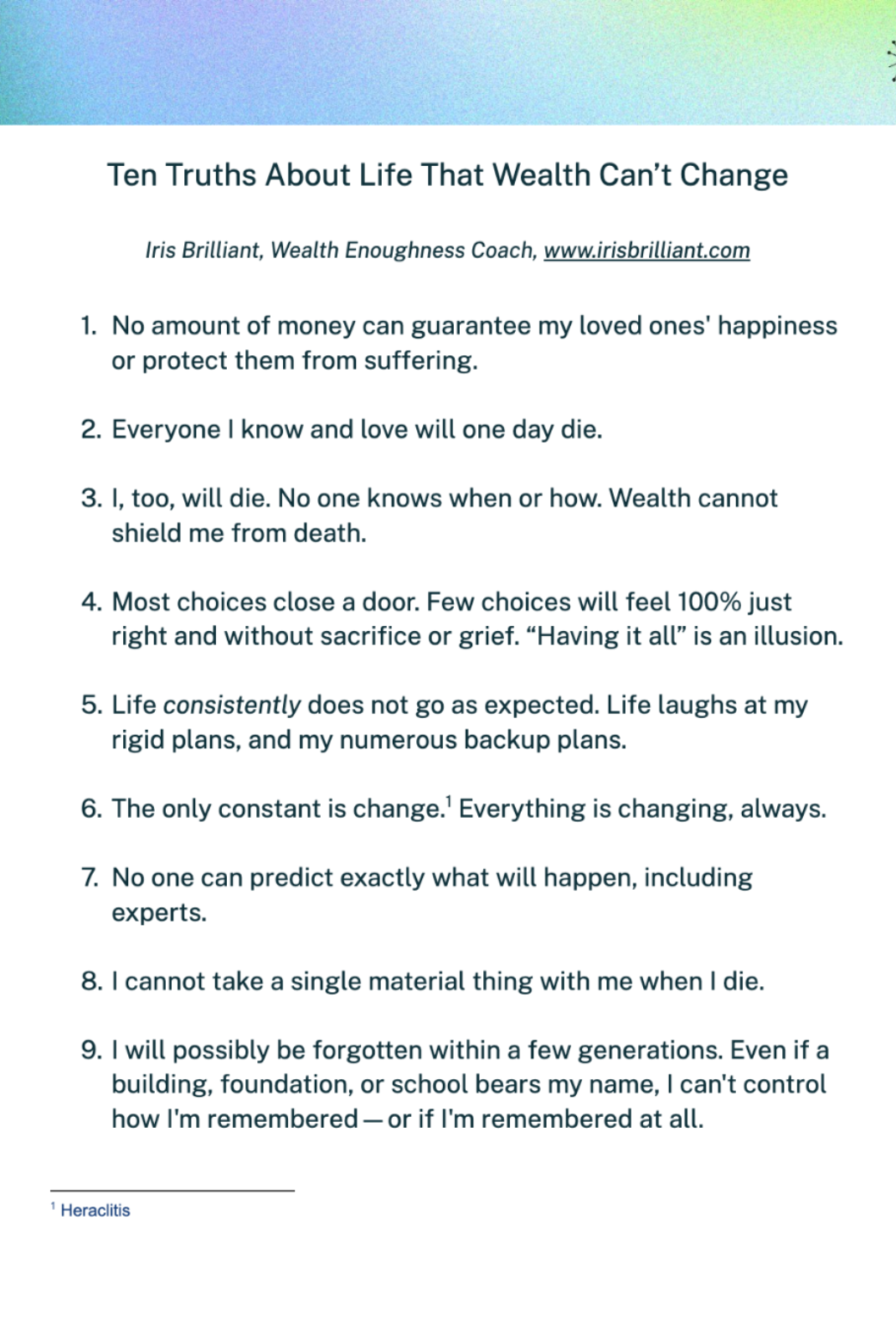 Ten Hard Truths about Life the Wealth Defense Industry Wants You to Forget (to be read before doing a big financial decision)